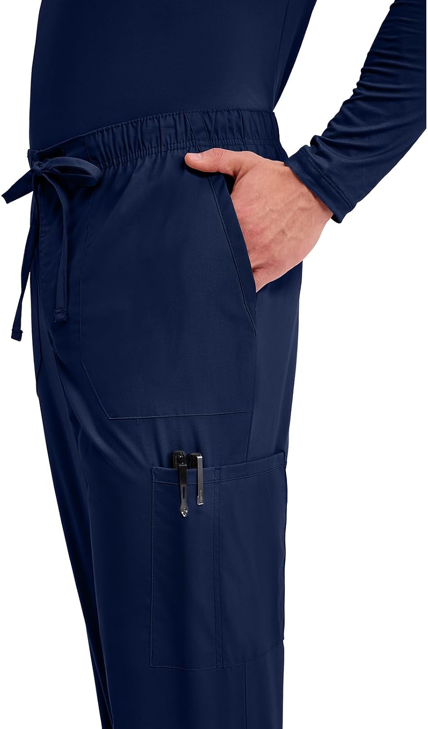 Cherokee Scrubs for Men Tapered Leg Mens Cargo Scrub Pants-5 Pockets